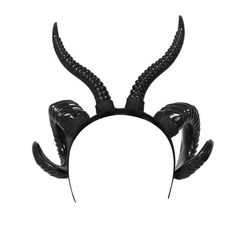 Gothic Horn Hoop Headband Animal Exhibition Cosplay Deluxe Costume Horns Features: : These hair clips are perfect for ladies of all ages, wearing for a great look everyday. Designed to hold the hair in place, soft grips no ouch, excellent quality and great for thin hair to thick hair. Material: This hair clips made of highs quality, it is strong and durable, it can hold your hair tightly all day long without pull your hair, not to worry about fading. Which is very suitable for sharing with your Horns Costume, Antelope Horns, Cosplay Horns, Goat Horns, Horn Headband, Halloween Accessories Hair, Dark Witch, Black Headband, Fantasias Halloween