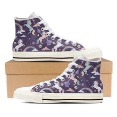 Unicorn Lovers Shoe Unicorns And Rainbows, Bowling Shoes, Pattern Shoes, Unicorn Lover, Dark Denim Jeans, High Top Shoes, Converse High Top Sneaker, Converse Chuck Taylor High Top Sneaker, Top Shoes