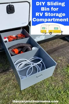 Camper Organizing Ideas, Rv Bathroom Organization, Rv Basement Storage Ideas, Caravan Organisation, Camper Organization Ideas, Rv Camping Organization, Seasonal Campsite, Camper Projects, Travel Trailer Storage