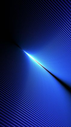 an abstract blue background with lines in the center and light at the end that makes it appear to be moving