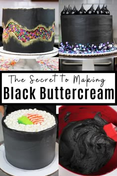 the secret to making black buttercream