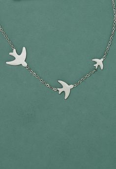 Our Sparrow Necklace features a family of small, medium and large sparrows that fly delicately across your neckline. What a beautiful reminder of the generational impact of restoring hope to women, mothers, sisters and daughters coming out of exploitation and experiencing freedom through Starfish Project! Box size and color may vary.  Materials: Stainless steel bird necklace. Hypoallergenic; lead and cadmium free with nickel content less than 100 ppm. Size: 16-18 inches. Suggested MSRP: $49. 99 Sparrow Necklace, Starfish Project, August Birthstone Jewelry, July Birthstone Jewelry, Bird Necklace, Sparrows, Jewelry Ring Box, Pearl Jewellery Earrings, Men's Jewelry Rings