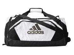 adidas Team Issue II Medium Duffel - Duffel Bags : White : Carry your workout gear like the professionals when you make the adidas Team Issue II Medium Duffel your go-to gym bag. Duffel bag is crafted in a durable poly ripstop with reinforced panels at zippers and stress points. Top-zip main compartment is bolstered to maintain a standing shape for easy access. Zip end pocket with separated inner lining for storage of shoes or dirty clothes. Zip pocket at the outer face for small-item storage. F Adidas Duffle Bag, Small Item Storage, Team Blue, Duffel Bags, Duffel Bag Travel, Accessories Storage, Medium Bags, Workout Gear, Duffel Bag