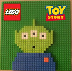 the lego toy story book features an alien