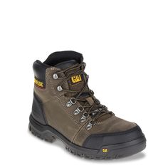 Caterpillar-Outline Steel Toe Work Boot Go for a classic boot to keep you protected during your whole shift with the Outline steel toe work boot from Caterpillar. This leather lace-up comes equipped with electrical hazard protection and slip resistance for daylong support. Industrial Work Boots With Protective Metal Feet, Twdg Oc, Caterpillar Shoes, Caterpillar Boots, Outfit Reference, Steel Toe Boots, Steel Toe Work Boots, Trending Boots, Adidas Fashion