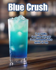 Police Themed Alcoholic Drinks, Blue Drinks Recipes, Drinks For Men, Blue Alcoholic Drinks, Guy Cooking, Disney Drinks