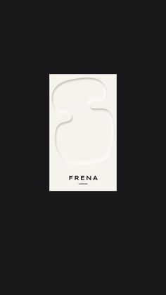 a black and white photo with the word frena on it