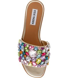 Shop for Steve Madden Knicky-R Jewel Embellished Slide Sandals at Dillards.com. Visit Dillards.com to find clothing, accessories, shoes, cosmetics & more. The Style of Your Life. Multicolor Rhinestone Sandals For Spring, Multicolor Embellished Evening Sandals, Embellished Multicolor Evening Sandals, Evening Multicolor Embellished Sandals, Elegant Embellished Multicolor Sandals, Elegant Multicolor Embellished Sandals, Glamorous Stone-embellished Sandals For Spring, Glamorous Stone Embellished Sandals For Spring, Glamorous Multicolor Open Toe Sandals