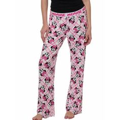 OFFICIALLY LICENSED DISNEY LOUNGE PANT These Minnie Mouse Hacci pants are made from a breathable and lightweight material that resembles plush fabric but is much thinner, offering the same soft and cozy feel.  MINNIE MOUSE ALL-OVER PRINT  These holiday pajama pants feature a playful all over Minnie Mouse print on a plaid background. These pants are perfect for the holiday season.  STRETCHY AND COMFORTABLE  Made from 95% polyester and 5% spandex, and featuring a wide 1  comfortable elastic waistb Plaid Background, Mouse Print, Pink Letter, Holiday Pajamas, Sleep Pants, Plush Fabric, Sleepwear & Loungewear, Lounge Pants, Pajamas Women