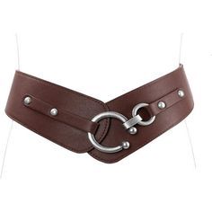 Waist Belt With Interlock Buckle - Coffee Womens Dress Belts, Disc Belt, Corset Belts, Waist Belt Women, Nice Belts, Waist Belts, Women Belt