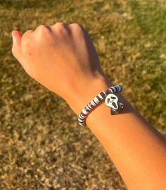 This is my Scream Bracelet inspired by the movie, 'Scream'! Scream Bracelet, Bracelet Inspired, The Movie, Scream, Arm Band, Las Vegas, Beauty Book, Jewelry Bracelets, Bathing Beauties