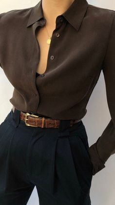 Indigo Ridge, Devney Perry, Double Cuff, Brown Blouse, Blouse Long Sleeve, Looks Street Style, Outfits Winter, Mode Inspo, Work Outfits Women