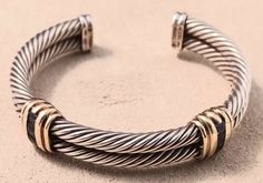 ad eBay - Find many great new & used options and get the best deals for David Yurman Sterling 14k Gold w Lolite Cable Cuff Bracelet at the best online prices at eBay! Free shipping for many products! David Yurman Cable Bracelet, Cable Bracelets, Sterling Jewelry, David Yurman, Arm Candy, Cuff Bracelet, Ebay Finds, Jewelry Collection, Bangles