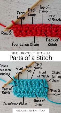 the instructions for how to crochet