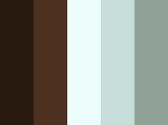 the color palette is brown, white and gray with some green on top for contrast