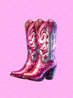 No physical product will be delivered. Digital download only. 300 dpi Boots Png, Disco Diva, Cowgirl Boots, Cowboy Boots, Art Images, Party Themes, Diva, Mood Board, Cowboy