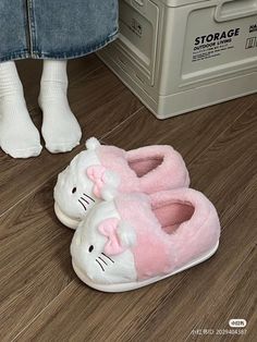 Korean Life, Winter Cartoon, Fluffy Shoes, Women Cartoon