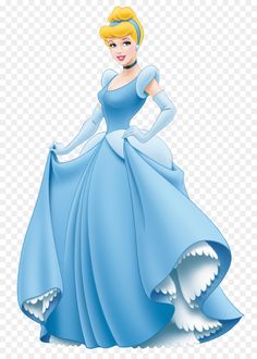 the princess in her blue gown