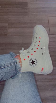 Converse Haute, Cute Converse, Trendy Shoes Sneakers, Preppy Shoes, Heart Shoes, Fresh Shoes, Hype Shoes