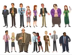 an image of people standing in different poses