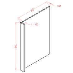 an image of a white door with measurements