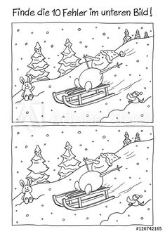 cartoon comic strip with santa on sleigh in the snow