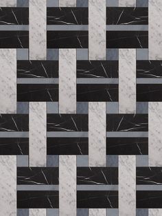 a black and white marble tile pattern