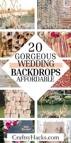 20 gorgeous wedding backdrops for the bride and groom