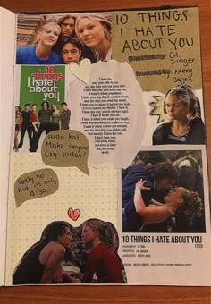 10 Things I Hate About You Promposal, Fav Movies Journal, Film Journal Aesthetic, Journaling Tiktok, Journal Pages Aesthetic, Aesthetic Journal Pages, Film Journal Ideas