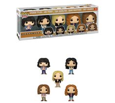 the big bangz pop vinyl figures are shown in an assortment of different styles and colors