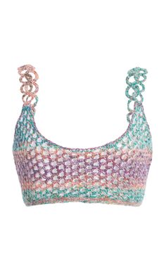 Ring-Detailed Crochet Cropped Top By Chloé | Moda Operandi Crochet Cropped Top, Chloe Ring, Chloe Fashion, Multi Ring, Tumblr Fashion, Dressed To Kill, Crochet Crop Top, Glitz And Glam, Cropped Top