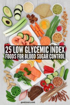 25 Low Glycemic Index Foods for Blood Sugar Control | Low GI foods are cause a slow and steady rise in blood sugar levels, which provides a steady source of energy while also improving heart health, digestive health, balanced hormones, better sleep, mood stability, and more. Not sure which foods are considered low on the GI index? This post is a good introduction to the low glycemic diet, with a list of health benefits plus 25 of the best foods to create your own recipes and meal plans. Low Gi Recipes, Lazy Meal Prep, Gi Recipes, Gi Foods, Balanced Hormones, Sleep Mood