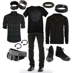 Male Outfits Aesthetic Vintage Grunge, Ftm Clothing, Emo Fashion Boys, Lesbian Clothing, Gay Outfits