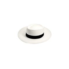 A classic boater hat  is a brilliant choice  for soirees and summer Made of fine white straw Grosgrain black band  Wide 10 cm brim Easily packable Fits head size 57 and 58 Suitable for both men and women You will be happy  to have this stylish topper  in your closet forever Luxury White Western Panama Hat, Luxury White Panama Hat, White Brimmed Panama Hat With Upf 50+, White 5-panel Beach Hat, White Cap-shaped Straw Hat For Beach, Boater Hat, Panama, Panama Hat, Straw