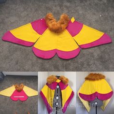 an image of a bat costume being made