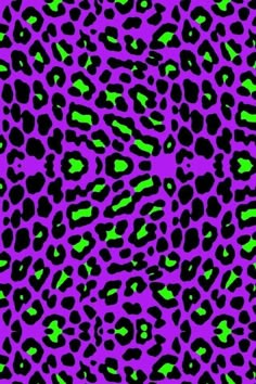 an animal print pattern in purple and green