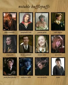 many harry potter characters are shown in this poster