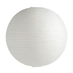 a round white paper lantern on a white background