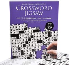 the book cover for crossword jigsaw