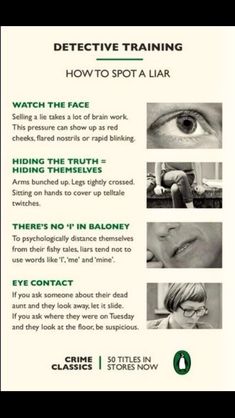 a poster with instructions on how to spot a person's eye and how to use it