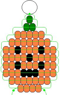 an orange and black object is shown in the shape of a square with dots on it