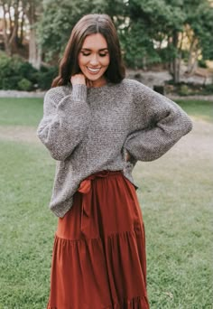 Sweater And Skirt, Cute Modest Outfits, Modest Clothing, Outfits Fashion, Fall Winter Outfits, 90s Fashion, Look Fashion, Modest Fashion