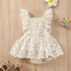 This Gorgeous Romper Is Perfect For A Special Occasion - 1st Birthday, Wedding, Flower Girl, Mommy And Me Photography, Smash Cake Photoshoot, Baptism & Christening Afterparty. Features : Size 12 & 18 Months Vintage Style Lace Beige With Cream / Off White Lace All Over. Bottom Closures Lace Skirt And Straps Adjustable Straps Stunning! Tags: Petit Bateau, Gap, Zara, H&M, Sweethoney, Posh Peanut, Hanna Andersson, Cotton On, Primary, Janie And Jack, Carter's, First Impressions, Gymboree, Cat And Jack, Nordstrom, Burts Bees, Mori, Kissy Kissy. Kate Quinn, Pact, L.L. Bean, Patagonia, L'ovedbaby, Leverett, Mayoral, Munster, Anais And I, Old Navy, Boden, By Boy And Girl, Mini Rodini, Spunk Embroidery Skirt, Beige Outfit, Girls Sweet, Lace Romper, Baby Outfits, Romper Dress