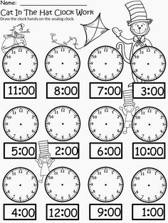 a worksheet for telling time in spanish