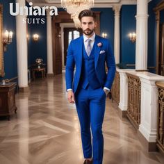 Royal Blue Groom Suit, Royal Blue Suit Men, Royal Blue Suit Wedding, Men Suit Outfit, Wedding Groom Suit, Royal Blue Suit, Engagement Dinner