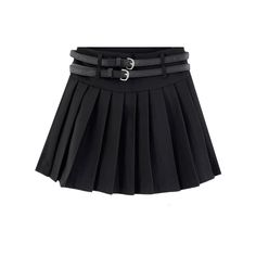 Mini pleated skirt with a thick waistband, two sets of belt loops and concealed side zipper. Two skinny belts included. Lined with safety shorts. S: 24.5" waist, 15.5" lengthM: 26" waist, 15.5" lengthL: 27.5" waist, 16" lengthXL: 29" waist, 16" length Safety Shorts, Mini Pleated Skirt, Camouflage Hoodie, Bear Hoodie, Maxi Dress Party, Overall Dress, Pleated Mini Skirt, Sweater Blouse, Cardigan Jacket