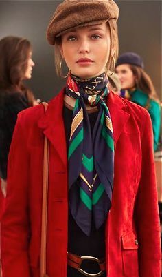 Zen Mode, Ralph Lauren Scarves, Scarf Trends, Inspired Outfits, 가을 패션