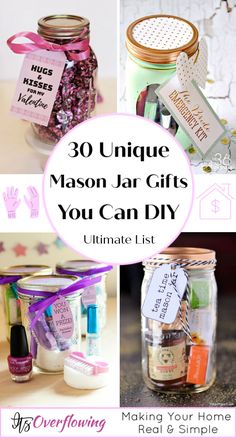 mason jar gifts you can diy