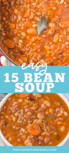 the best bean soup recipe is easy to make and it's full of flavor