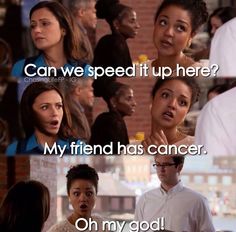 Chasing Life - Beth's Cancer Jokes Scott Michael Foster, Chasing Life, Tv Musical, Series Quotes, Red Band Society, Do What You Like, Abc Family, Family Show, How I Met Your Mother